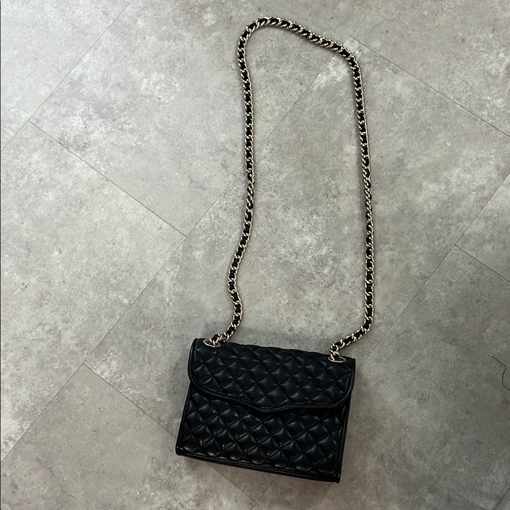 Rebecca Minkoff Black Quilted Chain Shoulder Bag
